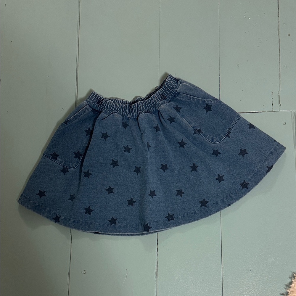 Joules Blue Star Patterned Skirt size 5-6